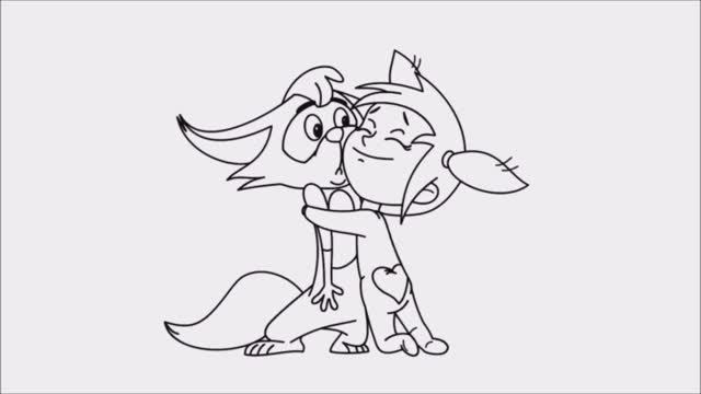 Новое Простоквашино Мультик Раскраска Вера Пална и Тама-Тама Рисуем Раскраски Раскраска для детей смотреть онлайн