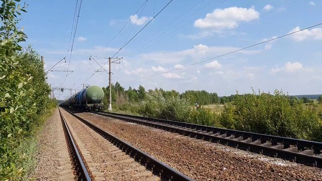 Двойной БТС! 2ТЭ116-1702 с порожними бочками 2 раза | Ожерелье-Пурлово и Топканово,