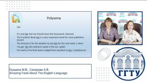 Amazing Facts About The English Language. Грушина М.В., Сахарова А.В