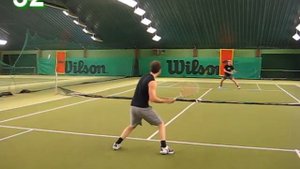1 minute speedminton rally