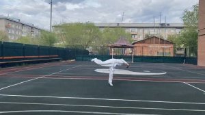 Амгалан Жигжитов на онлайн-чемпионате Европы по ушу 2020.