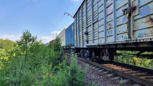 Грузовые поезда БМО в летнюю жару | Нерская БМО и окрестности | 26 июня 2022