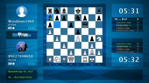 Chess Game Analysis: 89227698650 - Woodman1969 : 1-0 (By ChessFriends.com)