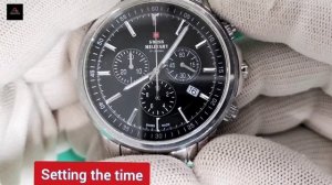 How to set time and chrono on Swiss Military SM34052 | TrendWatchLab | Swiss watch