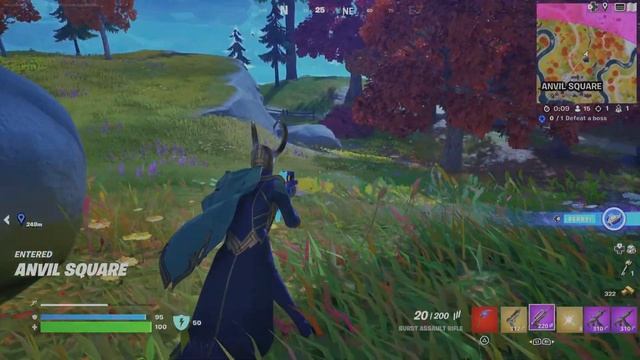 Fortnite Victory Royale with Loki Zero Builds Solo