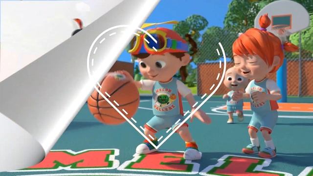 Давай Грати Баскетбол 🏀 Кокомелон Українською - Дитячі Пісні Мультик для дітей CoComelon Ukrainian