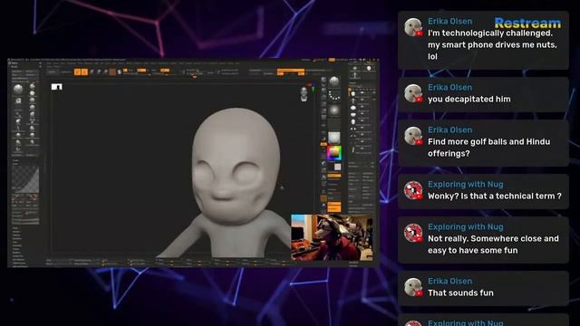 #Live Digital Sculpting in ZBrush with Nicholas (Silent Nick) Hall