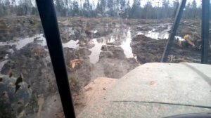 Урал лесовоз. Крайний рейс.Буксуем.