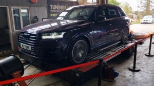 Audi SQ7 4.0 TDi V8 4M rolling road stage 1 tuning 525bhp 1078nm 🧪📈😲💪