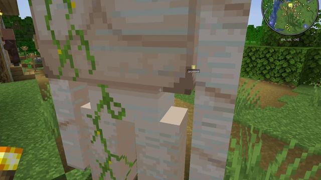 Minecraft_нахождение деревни и продолжение строительства пирамиды Хеопса