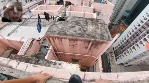 Реакция паркур от охраны