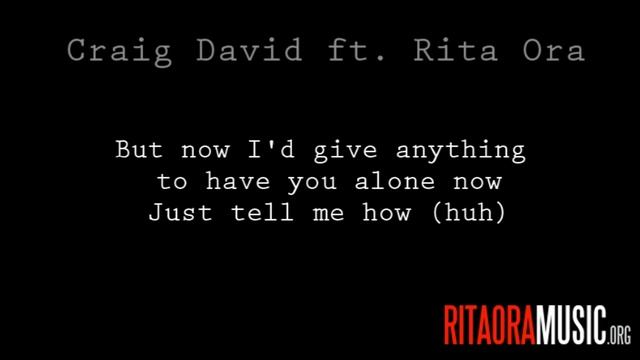 Craig David & Rita Ora - Awkward Lyric [Video] смотреть онлайн