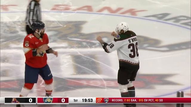 Panthers, Coyotes Engage In Back-To-Back Fights Right After Opening Faceoff