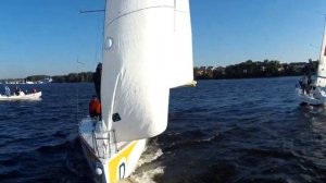 Матч-рейс | Match Race | Предстарт на матче и работа команд после старта. Видео №003