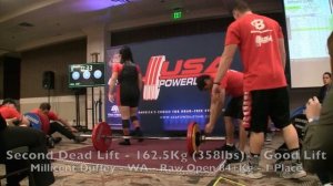 USA Powerlifting 2016 Northwest Regionals - Flight 3 Deadlifts