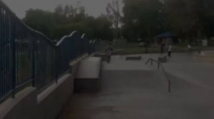 Christian Rivera Skating Santa Ana Skate Park In Los Angeles, CA