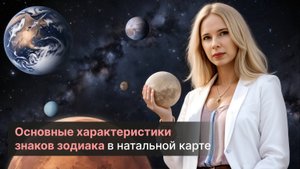 Основные характеристики знаков зодиака в натальной карте.