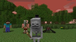 Monster School: Javelin Throw - Minecraft Animation