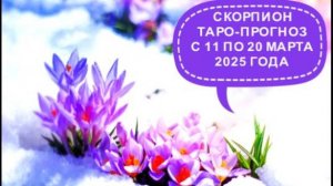 СКОРПИОН ТАРО-ПРОГНОЗ С 11 ПО 20 МАРТА 2025 ГОДА