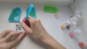 НОВОГОДНЯЯ ПУШИСТАЯ ЁЛКА АЛМАЗНАЯ МОЗАИКА