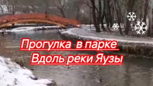 Прогулка по самому протяженному парку Москвы на реке Яузе.