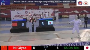 Podium - Asian Junior and Cadet Fencing Championships - Manama, Bahrain - 2/24/2024