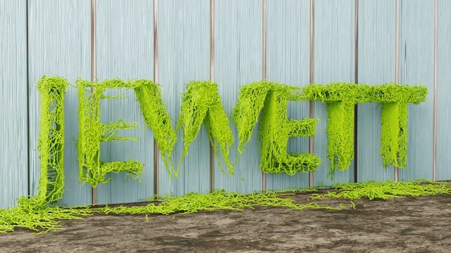 Blender Ivy Generator on Text Motion Graphic Animation Test