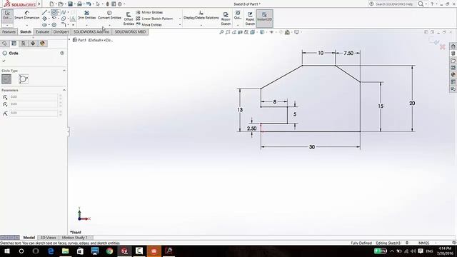 SolidWorks 2016 Tutorial one