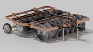 SOLIDWORKS VISUALIZE | Agricultural Equipment | Plough