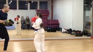 Работа на лапах кудо-клуб "Fighter"