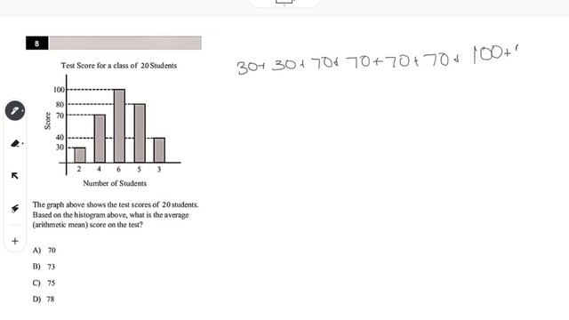 Dr Chung's SAT Math Test 1 Calculator Problem 8 Answer Explanations #CollegeBoard #SAT #SATMath