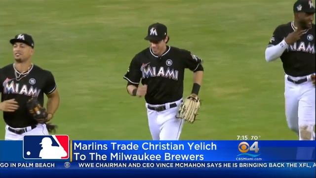 Marlins' Yelich Traded To Brewers For 4 Prospects смотреть онлайн