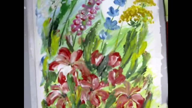 Цветы. Правополушарное и интуитивное рисование. смотреть онлайн