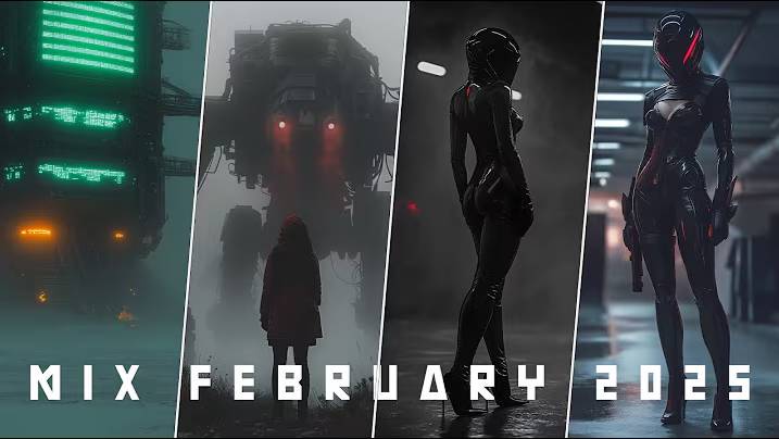 [4K] Cyberpunk Ambient Mix - February 2025 Compilation | Futuristic Sci-Fi Soundscapes - 1 Hour+