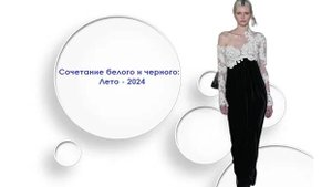 Сочетание белого и черного: Лето - 2024