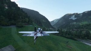 Flight Simulator 2020 Swiss Alps Downhill - UWQHD 1440p, high-ultra settings.