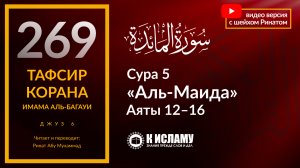 269. За это Аллах проклял их и ожесточил их сердца. Сура 5 «аль-Маида», аяты 12–16.