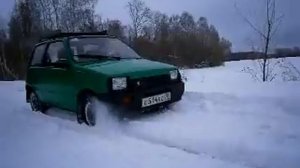 ока по снегу