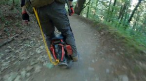 Байк парк на моноколесе | Столовая вид с палки | EUC downhill