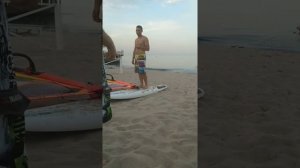 Виндсерфинг водный старт