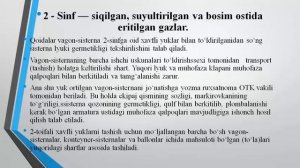 2 Ma'ruza Xalqaro xavfli yuklar tasnifi