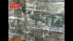 LEAD TECHNOLOGY  упаковка  стаканов Yogurt в картонных обечайках в трей