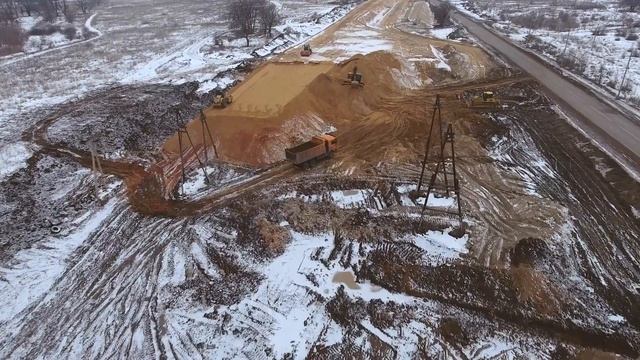 Третий пусковой комплекс моста через Волгу, январь 2022 смотреть онлайн