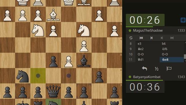 Играю в быструю пулю в шахматы на личесс 1+0