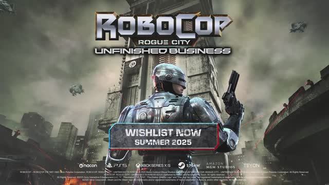 RoboCop: Rogue City - Unfinished Business - трейлер смотреть онлайн