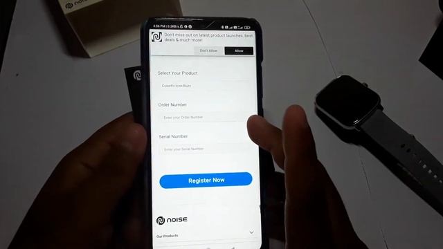 Noise Product Warranty Registration Complete Process  noise watch for registration kaise karen