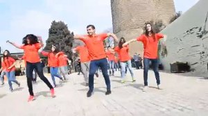 Baku 2015 European Games    Flamekeepers flashmob    'Twist' 1