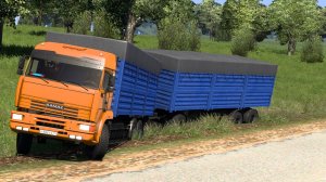 232 / ETS 2 1.53 / Русская сборка / КамАЗ 65117 зерновоз.