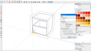 Как нарисовать тумбу с выдвижными ящиками в программе SketchUp