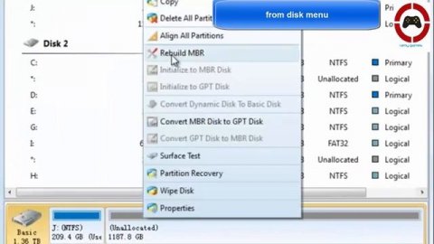 convert HD from MBR to GPT with Mini tool partition wizard